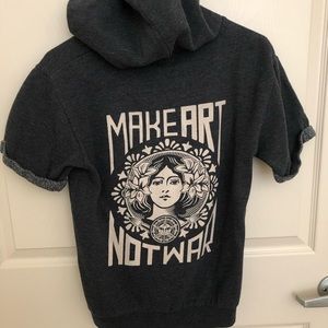 Obey short sleeve hoodie